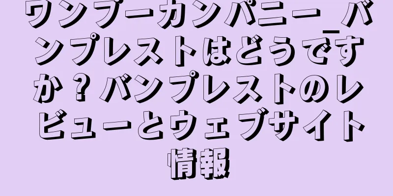 ワンプーカンパニー_バンプレストはどうですか？バンプレストのレビューとウェブサイト情報