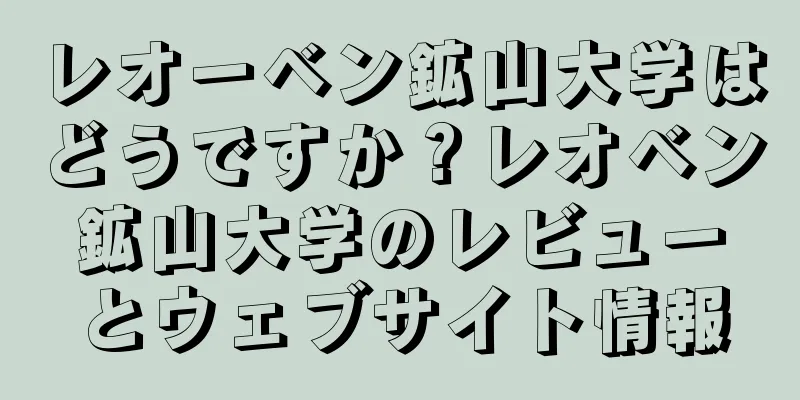 レオーベン鉱山大学はどうですか？レオベン鉱山大学のレビューとウェブサイト情報