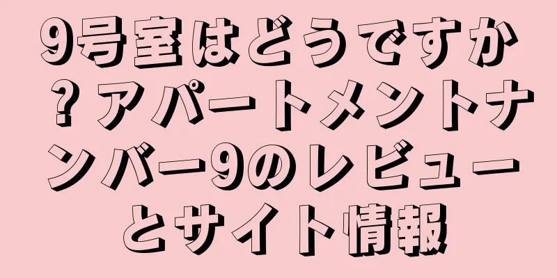 9号室はどうですか？アパートメントナンバー9のレビューとサイト情報