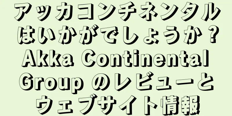 アッカコンチネンタルはいかがでしょうか？ Akka Continental Group のレビューとウェブサイト情報
