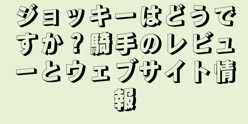 ジョッキーはどうですか？騎手のレビューとウェブサイト情報