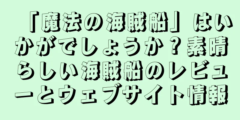 「魔法の海賊船」はいかがでしょうか？素晴らしい海賊船のレビューとウェブサイト情報