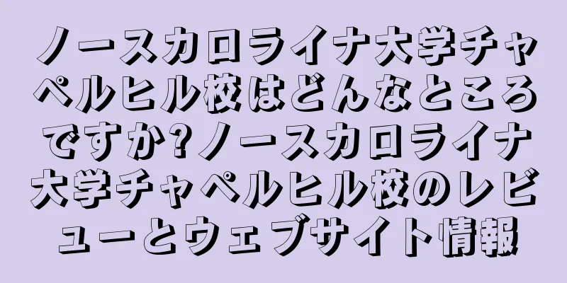 ノースカロライナ大学チャペルヒル校はどんなところですか?ノースカロライナ大学チャペルヒル校のレビューとウェブサイト情報