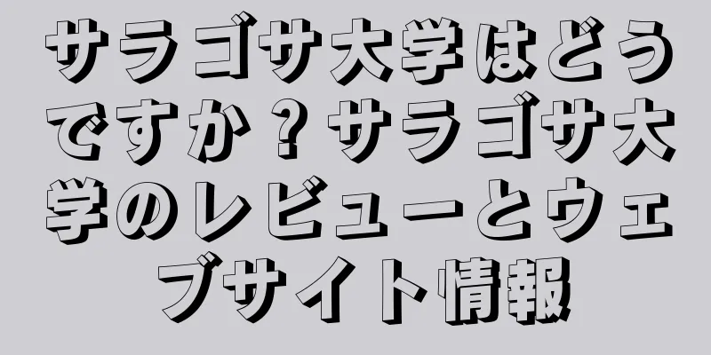 サラゴサ大学はどうですか？サラゴサ大学のレビューとウェブサイト情報
