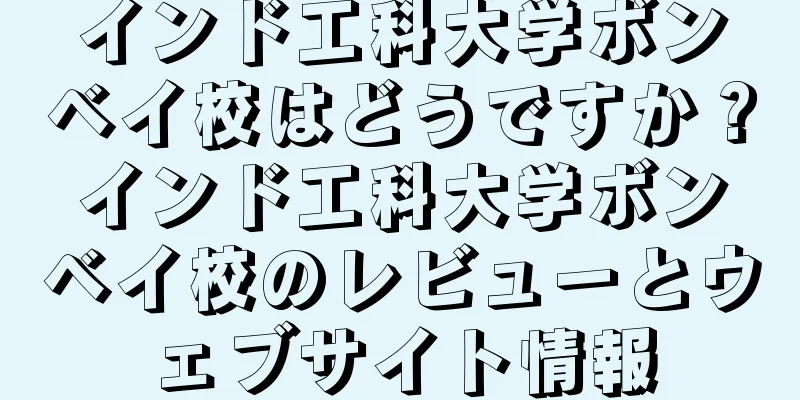 インド工科大学ボンベイ校はどうですか？インド工科大学ボンベイ校のレビューとウェブサイト情報