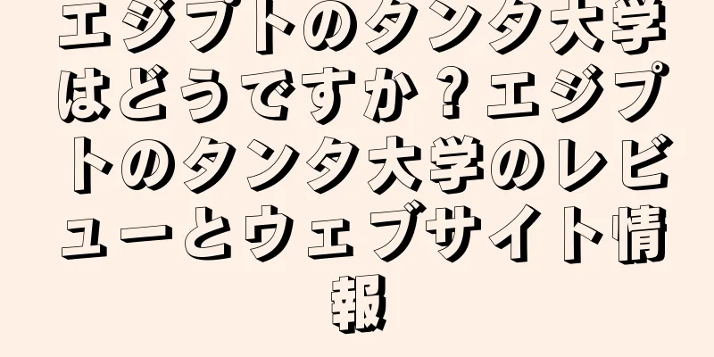 エジプトのタンタ大学はどうですか？エジプトのタンタ大学のレビューとウェブサイト情報