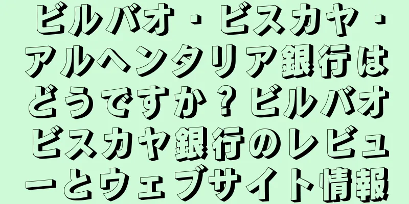 ビルバオ・ビスカヤ・アルヘンタリア銀行はどうですか？ビルバオビスカヤ銀行のレビューとウェブサイト情報