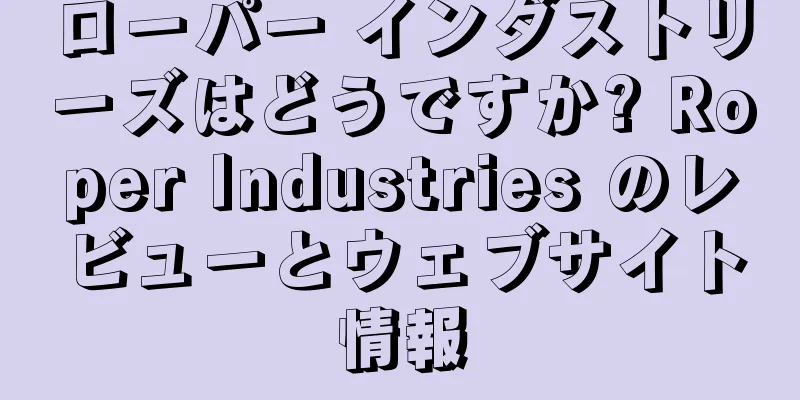 ローパー インダストリーズはどうですか? Roper Industries のレビューとウェブサイト情報
