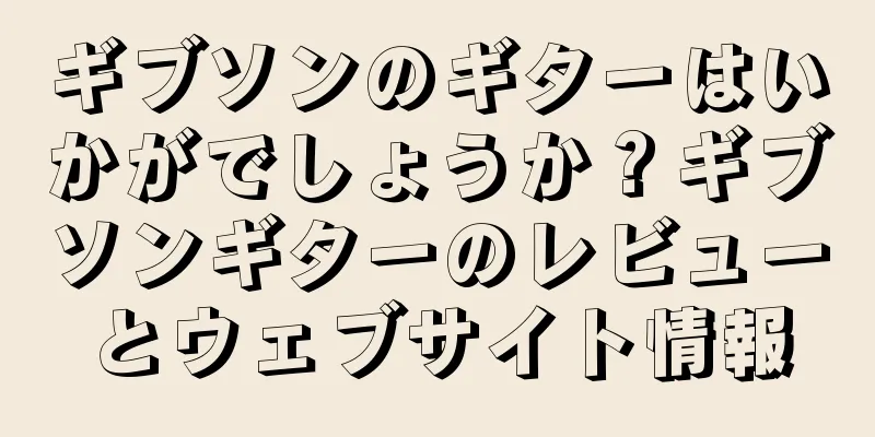 ギブソンのギターはいかがでしょうか？ギブソンギターのレビューとウェブサイト情報