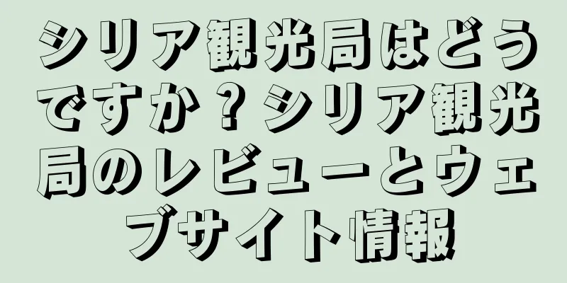 シリア観光局はどうですか？シリア観光局のレビューとウェブサイト情報