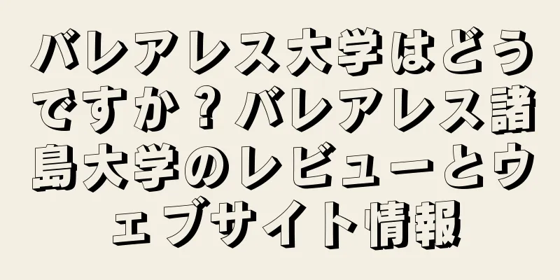 バレアレス大学はどうですか？バレアレス諸島大学のレビューとウェブサイト情報
