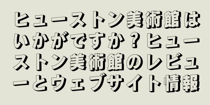 ヒューストン美術館はいかがですか？ヒューストン美術館のレビューとウェブサイト情報