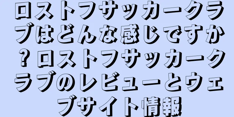 ロストフサッカークラブはどんな感じですか？ロストフサッカークラブのレビューとウェブサイト情報