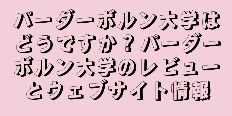 パーダーボルン大学はどうですか？パーダーボルン大学のレビューとウェブサイト情報