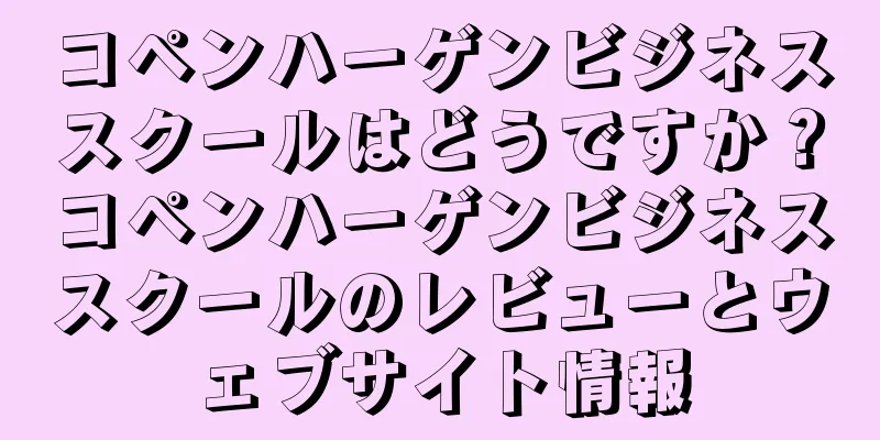 コペンハーゲンビジネススクールはどうですか？コペンハーゲンビジネススクールのレビューとウェブサイト情報