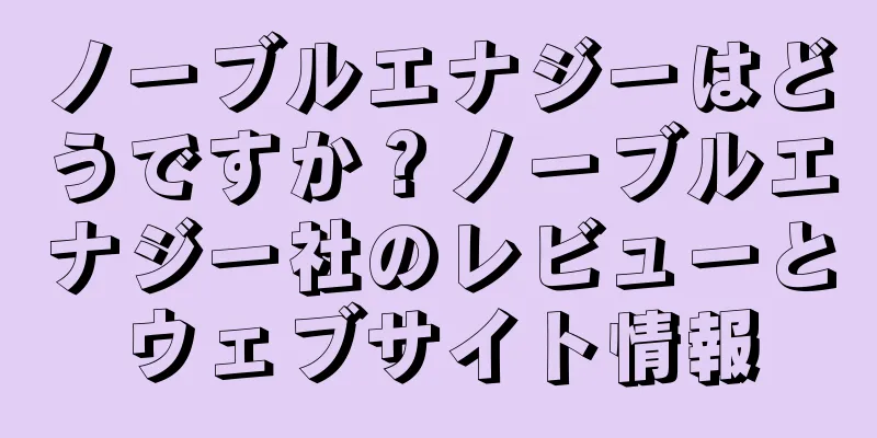ノーブルエナジーはどうですか？ノーブルエナジー社のレビューとウェブサイト情報