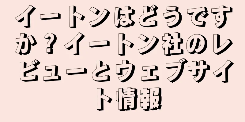 イートンはどうですか？イートン社のレビューとウェブサイト情報