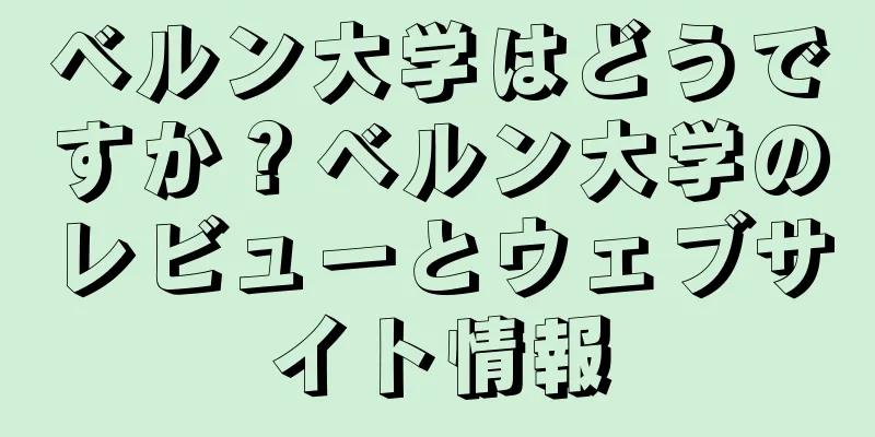 ベルン大学はどうですか？ベルン大学のレビューとウェブサイト情報