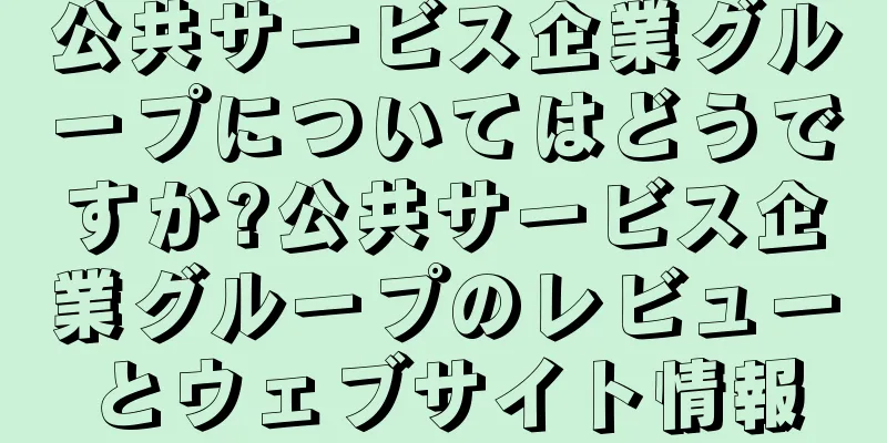 公共サービス企業グループについてはどうですか?公共サービス企業グループのレビューとウェブサイト情報