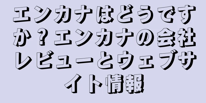 エンカナはどうですか？エンカナの会社レビューとウェブサイト情報