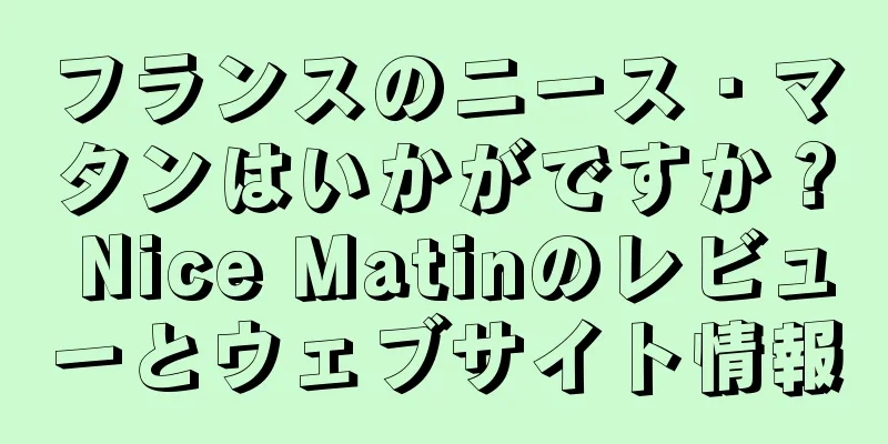 フランスのニース・マタンはいかがですか？ Nice Matinのレビューとウェブサイト情報