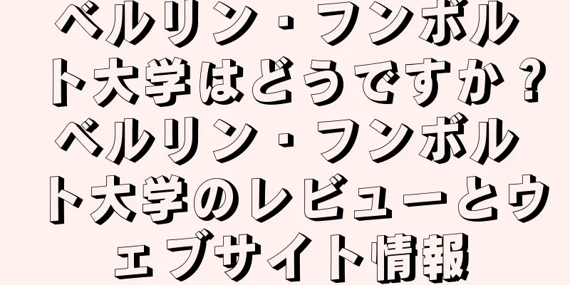 ベルリン・フンボルト大学はどうですか？ベルリン・フンボルト大学のレビューとウェブサイト情報
