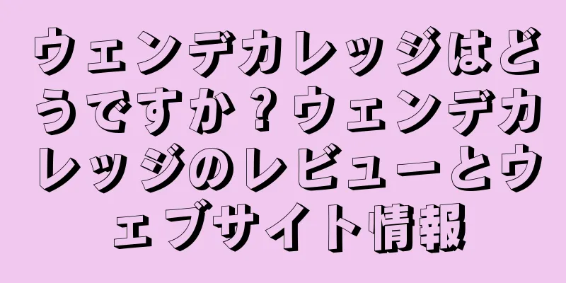 ウェンデカレッジはどうですか？ウェンデカレッジのレビューとウェブサイト情報