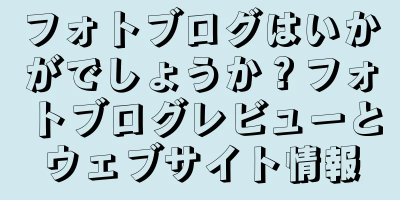 フォトブログはいかがでしょうか？フォトブログレビューとウェブサイト情報