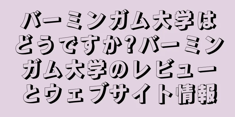 バーミンガム大学はどうですか?バーミンガム大学のレビューとウェブサイト情報