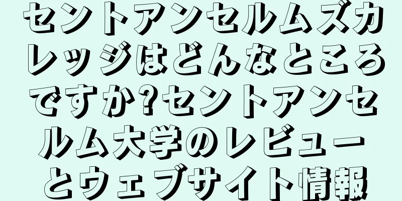 セントアンセルムズカレッジはどんなところですか?セントアンセルム大学のレビューとウェブサイト情報