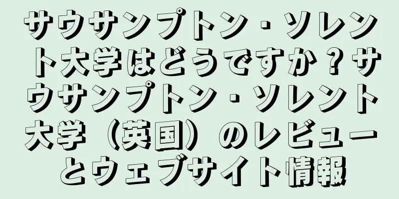サウサンプトン・ソレント大学はどうですか？サウサンプトン・ソレント大学（英国）のレビューとウェブサイト情報