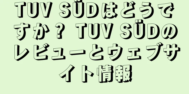 TUV SÜDはどうですか？ TUV SÜDのレビューとウェブサイト情報