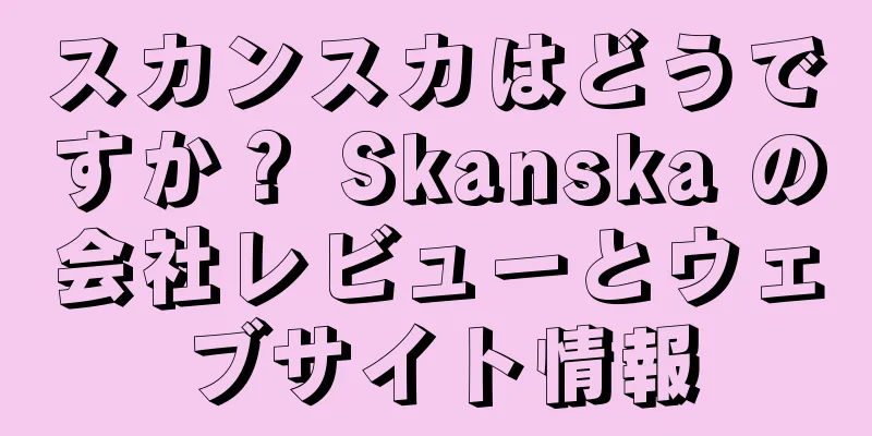 スカンスカはどうですか？ Skanska の会社レビューとウェブサイト情報