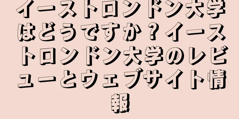 イーストロンドン大学はどうですか？イーストロンドン大学のレビューとウェブサイト情報
