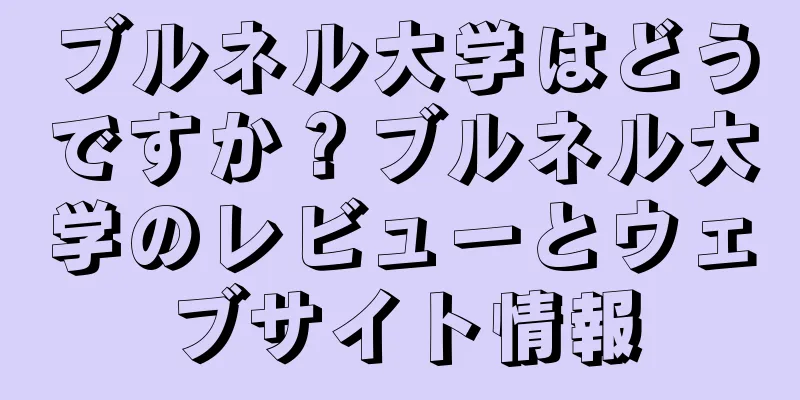 ブルネル大学はどうですか？ブルネル大学のレビューとウェブサイト情報