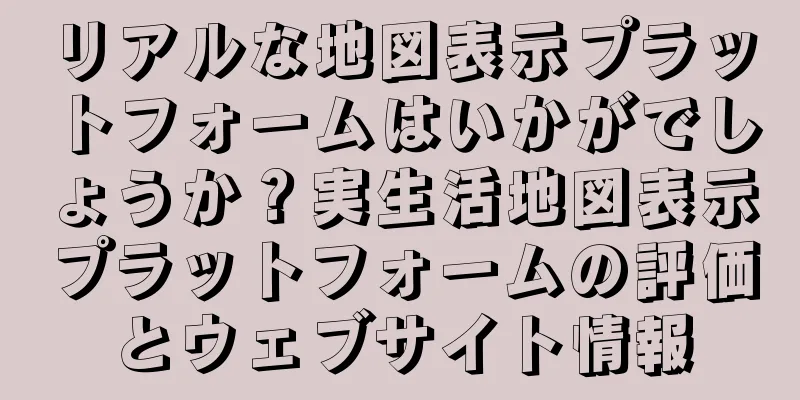リアルな地図表示プラットフォームはいかがでしょうか？実生活地図表示プラットフォームの評価とウェブサイト情報