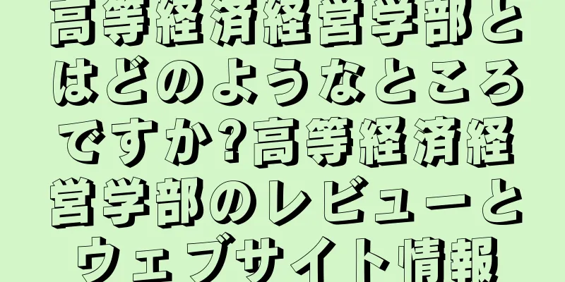 高等経済経営学部とはどのようなところですか?高等経済経営学部のレビューとウェブサイト情報