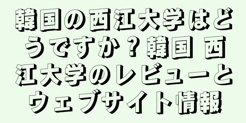 韓国の西江大学はどうですか？韓国 西江大学のレビューとウェブサイト情報