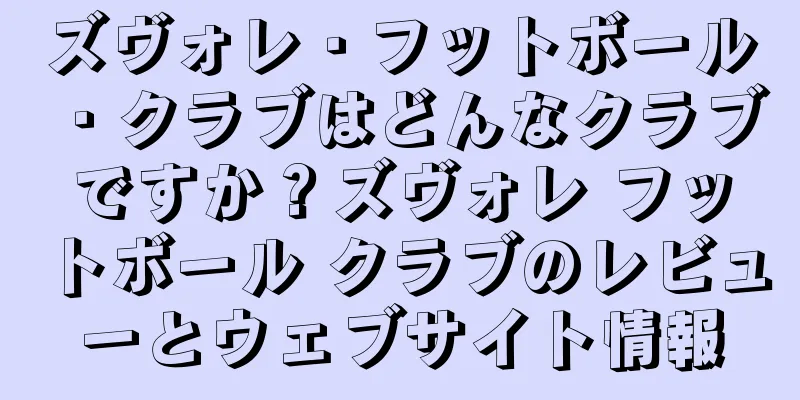 ズヴォレ・フットボール・クラブはどんなクラブですか？ズヴォレ フットボール クラブのレビューとウェブサイト情報