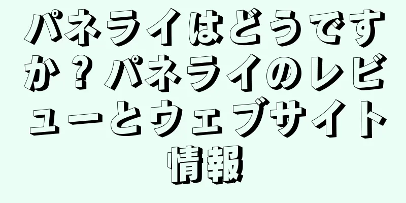 パネライはどうですか？パネライのレビューとウェブサイト情報