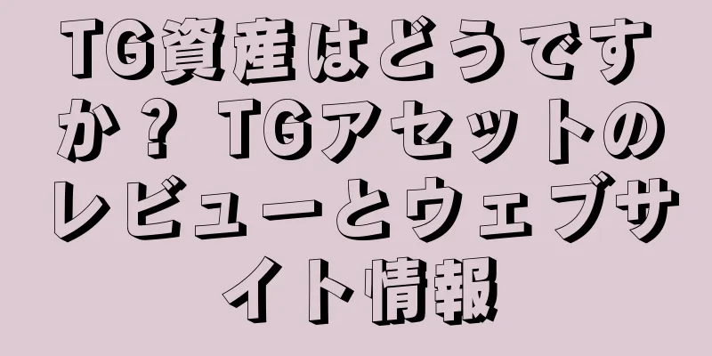 TG資産はどうですか？ TGアセットのレビューとウェブサイト情報