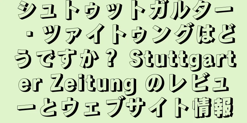 シュトゥットガルター・ツァイトゥングはどうですか？ Stuttgarter Zeitung のレビューとウェブサイト情報