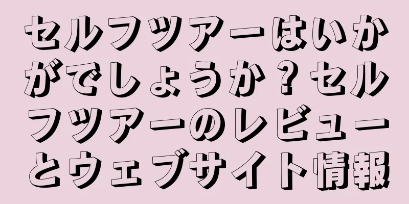 セルフツアーはいかがでしょうか？セルフツアーのレビューとウェブサイト情報