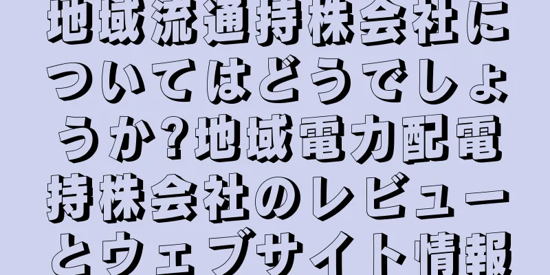 地域流通持株会社についてはどうでしょうか?地域電力配電持株会社のレビューとウェブサイト情報