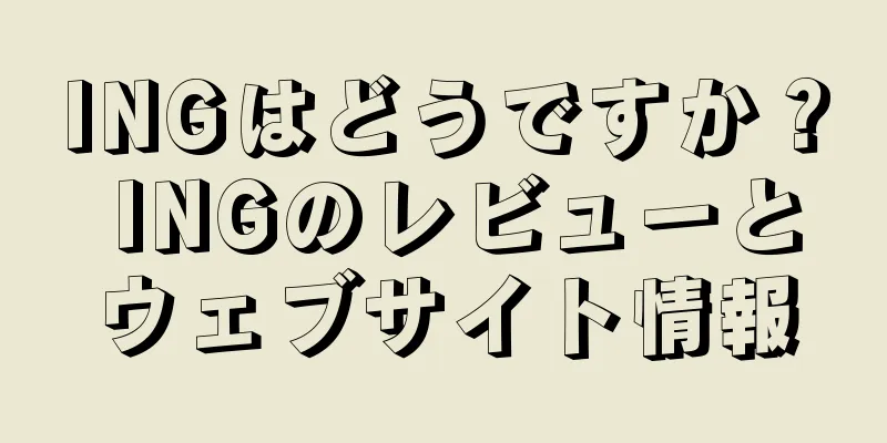 INGはどうですか？ INGのレビューとウェブサイト情報