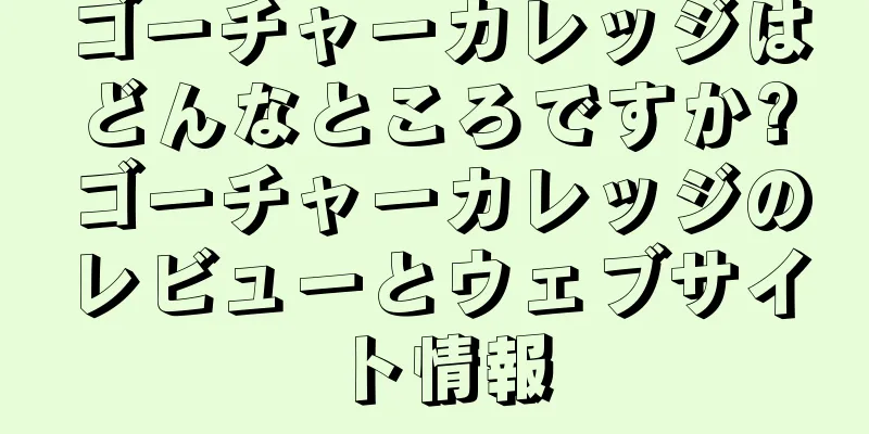 ゴーチャーカレッジはどんなところですか?ゴーチャーカレッジのレビューとウェブサイト情報