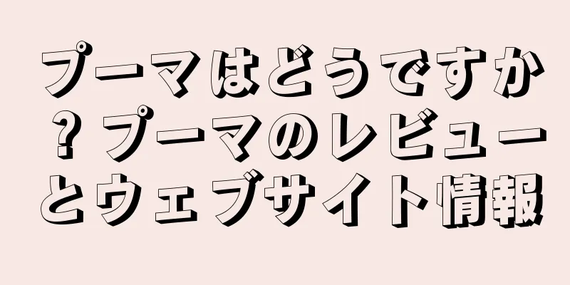 プーマはどうですか？プーマのレビューとウェブサイト情報