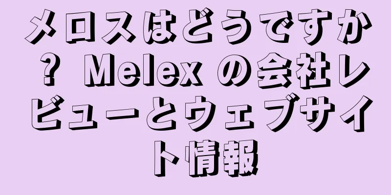 メロスはどうですか？ Melex の会社レビューとウェブサイト情報