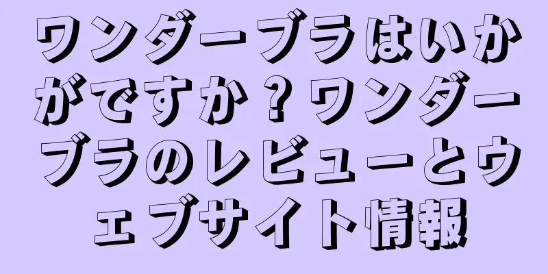 ワンダーブラはいかがですか？ワンダーブラのレビューとウェブサイト情報