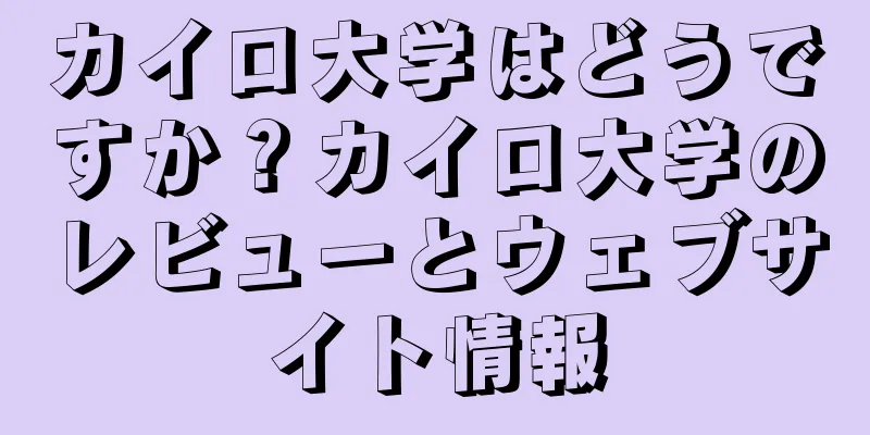 カイロ大学はどうですか？カイロ大学のレビューとウェブサイト情報